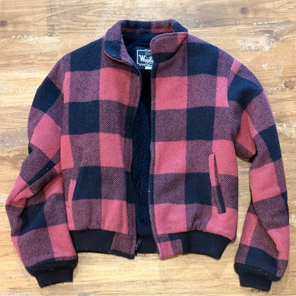 Woolrich Jackets & Blazers - Woolrich Pink and Black Checkered Jacket